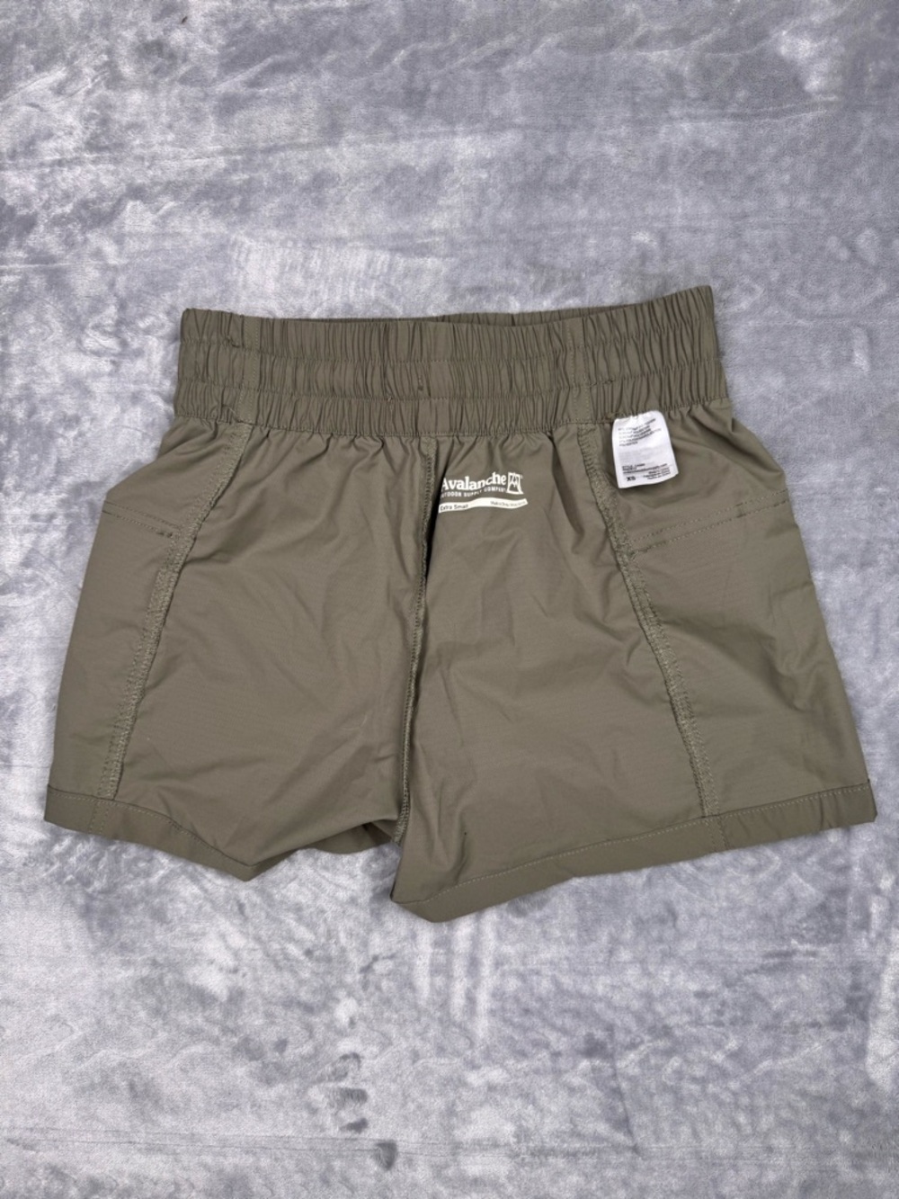 Avalanche High Waisted Olive Women's Hiking Cargo Shorts - Picture 8 of 11